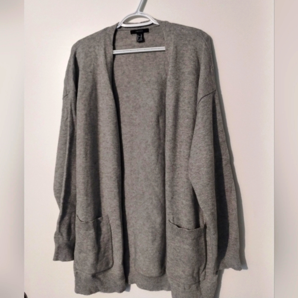 Forever 21 Heather Gray Knit Cardigan